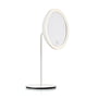 Zone Denmark - Cosmetic mirror with 5x magnification and LED lighting, Ø 18 cm, white