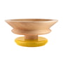 Alessi - Twergi bowl, Ø 30 cm, lime wood natural / yellow