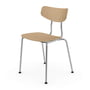 Vitra - Moca Chair, natural oak / shiny chrome, felt glides