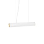 ferm Living - Vuelta LED Pendant Light, L 60 cm, white / brass