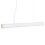 ferm Living - Vuelta LED Pendant Light, L 100 cm, white / brass