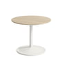 Muuto - Soft Side table, Ø 48 cm, H 40 cm, oak / off-white