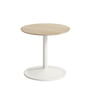 Muuto - Soft Side table, Ø 41 cm, H 40 cm, oak / off-white