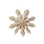 Broste Copenhagen - Christmas Snowflake Decorative pendant, Ø 30 cm, brown nature