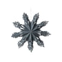 Broste Copenhagen - Christmas Snowflake Decorative pendant, Ø 30 cm, orion blue