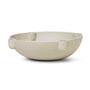 ferm Living - Bowl Ceramic Candle Holder, Ø 27 x H 6,8 cm, light grey