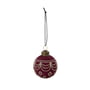 House Doctor - Velour Christmas tree ball, No. 1, red-brown