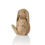 Lucie Kaas - Bunny Wooden figure, H 8,5 cm / oak