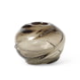 ferm Living - Water Swirl Vase, h 16 cm, smoked grey