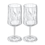 Koziol - Club No. 4 Wine glass 0.3 l, crystal clear (set of 2)