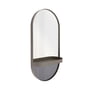 Remember - Wall mirror with shelf, taupe