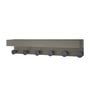 Remember - Wall mounted coat rack with shelf, taupe