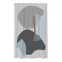 Mette Ditmer - Gallery Shower curtain, light grey