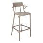 Kartell - AI Bar stool recycled, SH 75 cm, grey