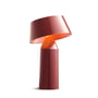 marset - Bicoca Battery LED table lamp, h 22.5 x Ø 14 cm, wine red
