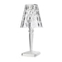 Kartell - Big Battery Battery table lamp H 37.3 cm, crystal clear