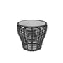 Cane-line - Basket Outdoor Side table, Ø 50 cm, graphite / gray