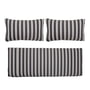Bloomingville - Cushion cover for Mundo sofa, black / white striped