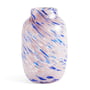 Hay - Splash Vase L, Ø 17.5 x H 27 cm, light pink and blue