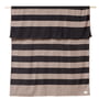 Form & Refine - Aymara Blanket, 130 x 190 cm, ribbon, light brown / dark gray