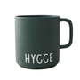 Design Letters - AJ Favourite Porcelain mug with handle, Hygge / dark green