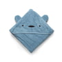 Sebra - Hooded towel, Milo, powder blue