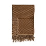 Røros Tweed - Isak Wool blanket, 150 x 210 cm, brown / beige