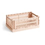 Hay - Colour Crate Basket S, 26.5 x 17 cm, powder, recycled