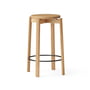 Audo - Passage Bar stool, H 66 cm Ø 33 cm, natural oak