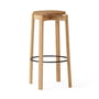 Audo - Passage Bar stool, H 75 cm Ø 33 cm, natural oak