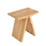 Muubs - Angle Stool, 45 x 45 cm, clear lacquered oak