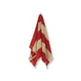 ferm Living - Alee Towel, 50 x 100 cm, light camel / red