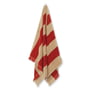ferm Living - Alee Bath towel, 70 x 140 cm, light camel / red