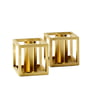 Audo - Cube Micro, gold-plated (set of 2)
