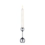 LindDNA - Silhouette Candle holder, Ø 4.2 x H 12 cm, silver