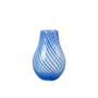 Broste Copenhagen - Ada Crossstripe Vase, H 22,5 cm, intense blue
