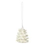 Broste Copenhagen - Christmas Pulp Decorative pendant, fir tree, white