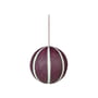 Broste Copenhagen - Sphere Christmas tree ball, Ø 12 cm, blackberry wine