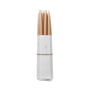 Broste Copenhagen - Tapers dipped pointed candle, Ø 1.2 cm, walnut (set of 10)