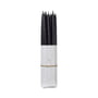 Broste Copenhagen - Tapers dipped pointed candle, Ø 1.2 cm, simply black (set of 10)