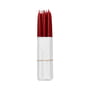 Broste Copenhagen - Tapers dipped pointed candle, Ø 1.2 cm, burgundy (set of 10)