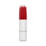 Broste Copenhagen - Tapers dipped pointed candle, Ø 1.2 cm, truly red (set of 10)