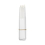 Broste Copenhagen - Tapers dipped pointed candle, Ø 1.2 cm, pure white (set of 10)
