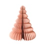 Broste Copenhagen - Paper Christmas Tree Decoration, Ø 13 x H 15 cm, dusty pink