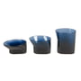 XLBoom - Cala Bath accessories, blue (set of 3)
