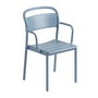 Muuto - Linear Steel Armchair Outdoor, light blue