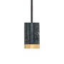 NUD Collection - Pendant lamp Marble black, Raven