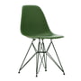 Vitra - Eames Plastic Side Chair DSR RE, forest / dark green (basic dark plastic glides)