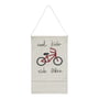 Lorena Canals - Tapestry, Cool Kids Ride Bikes, 45 x 70 cm, natural / red