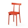 NINE - Skinny Wooden Chair, red (RAL 3020)